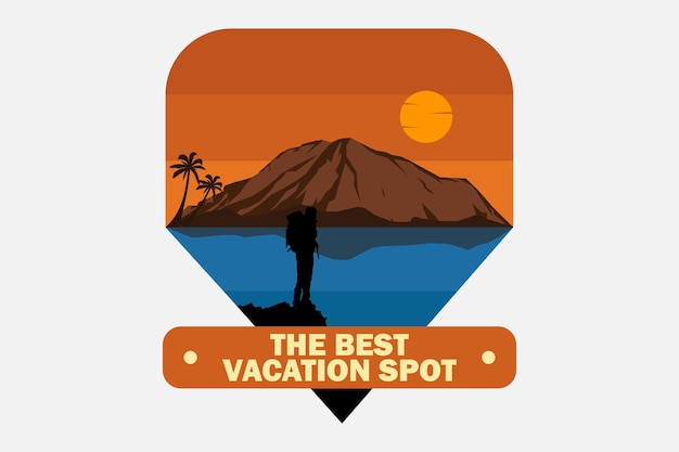 Vector verano la mejor ilustración de diseño de vacaciones