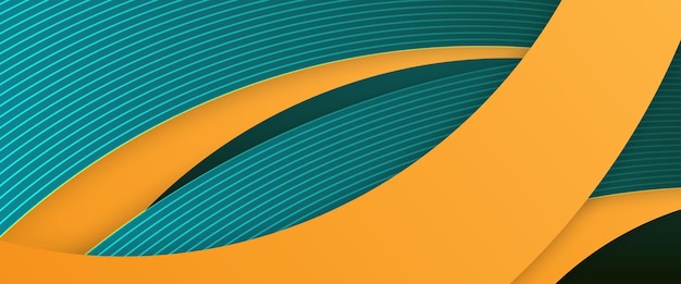 Verde blanco y naranja vector abstract tech futurista moderno fondo de línea 3D Ilustración vectorial para negocios instituciones corporativas fiestas seminarios y charlas