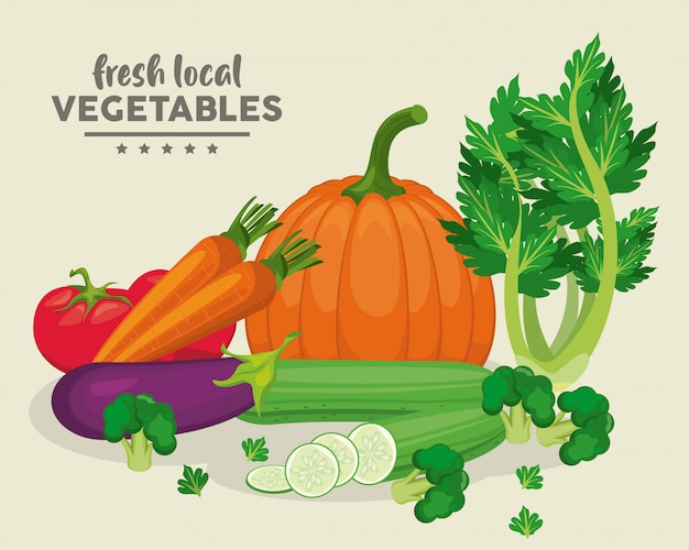 Verduras frescas locales