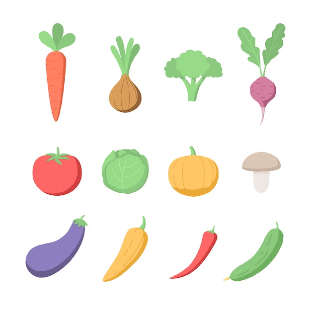 Verduras frescas y saludables