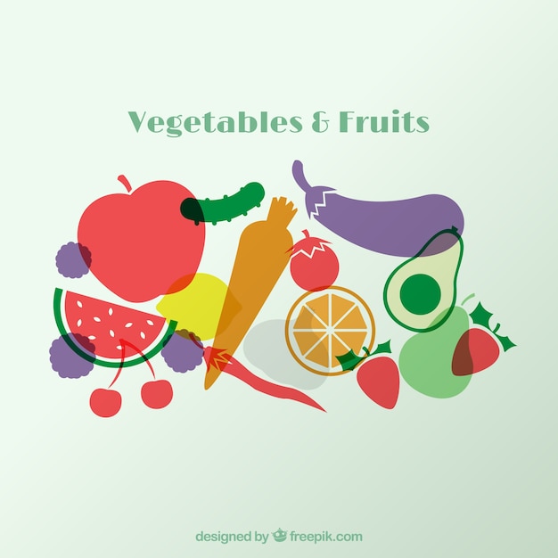 Vector verduras y frutas
