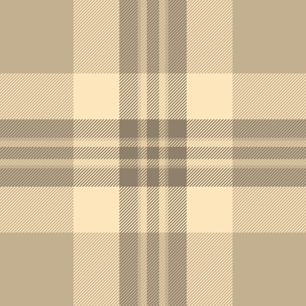 Verificación del fondo textil del tartan de tela vectorial con un patrón de cuadros sin costuras de textura