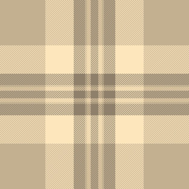 Verificación del fondo textil del tartan de tela vectorial con un patrón de cuadros sin costuras de textura