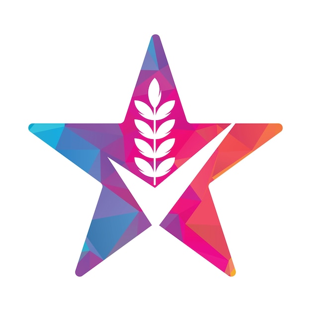 Verificación de grano de trigo Logo Grano Trigo Logo Concepto signo icono símbolo Diseño