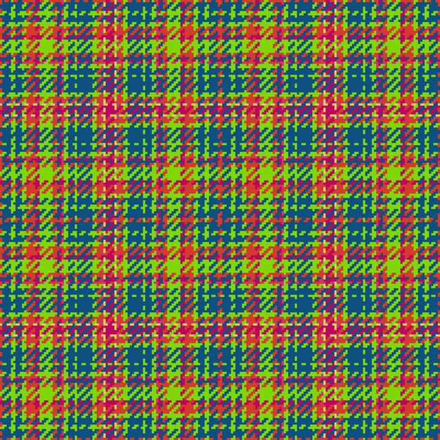 Verificación de patrón de fondo Vector de tartán de tela escocesa de tela sin costura Textura textil