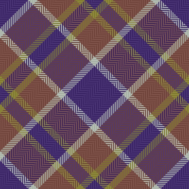 Verificar textura tartán Patrón vectorial sin costuras Tela de fondo tela escocesa textil