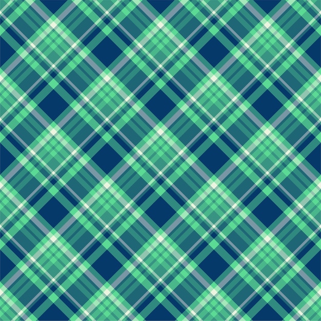 Verifique el patrón sin costuras a cuadros. Fondo de vector de ornamento textil. Diseño de tela plana. Tartán.