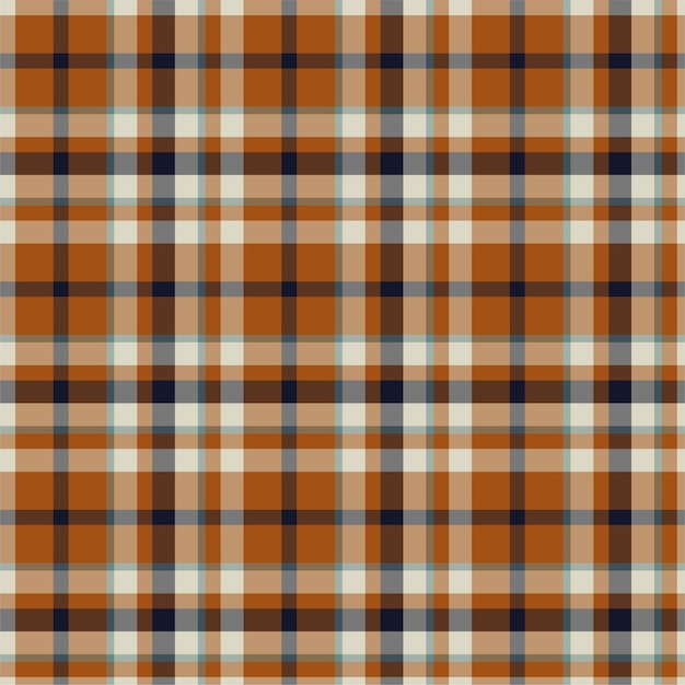 Verifique el patrón sin costuras a cuadros. Fondo de vector de ornamento textil. Diseño de tela plana. Tartán.