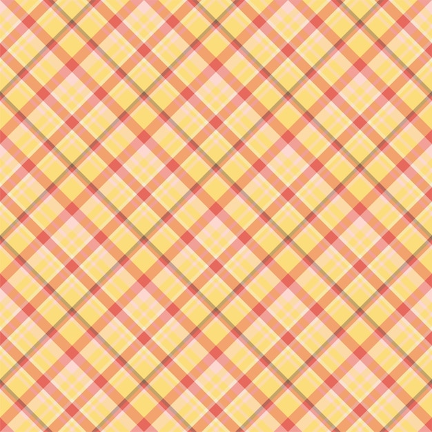 Verifique el patrón sin costuras a cuadros. Fondo de vector de ornamento textil. Diseño de tela plana. Tartán.