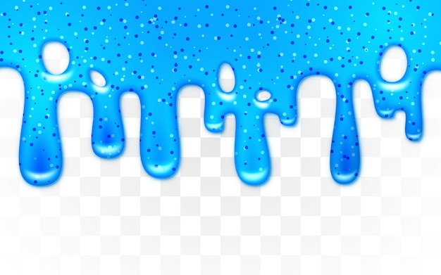 Verniz de mermelada de bayas o gotas de pintura sobre un fondo transparente
