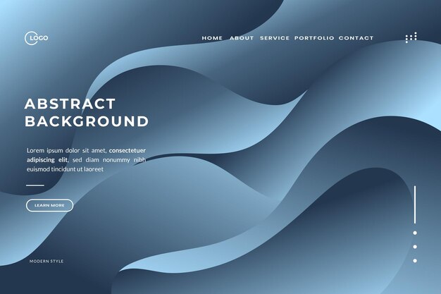 Versátil obra de arte abstracta azul para desarrollo web y campañas publicitarias