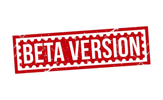Versión beta del diseño vectorial del sello de goma grunge