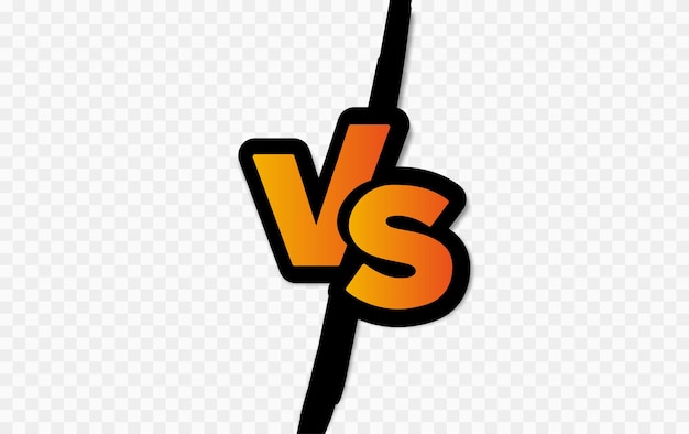 Versus o vs imagen de letras