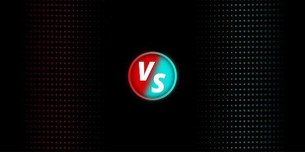 Versus vs fondo de pantalla en diseño de estilo de punto