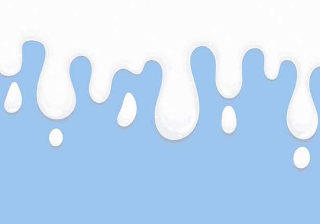 Verter salpicaduras de leche sobre un fondo azul Textura con salpicadures de leche