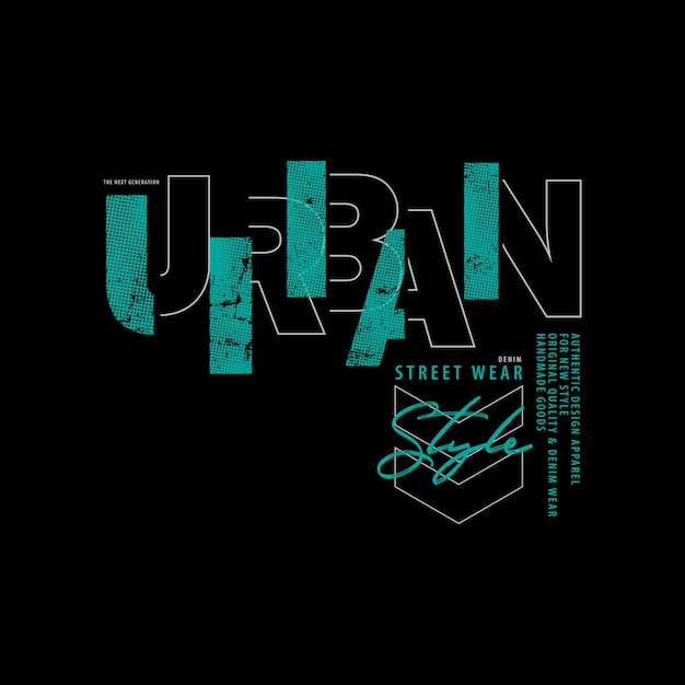 Vestido de calle urbano camiseta gráfica y diseño de ropa.