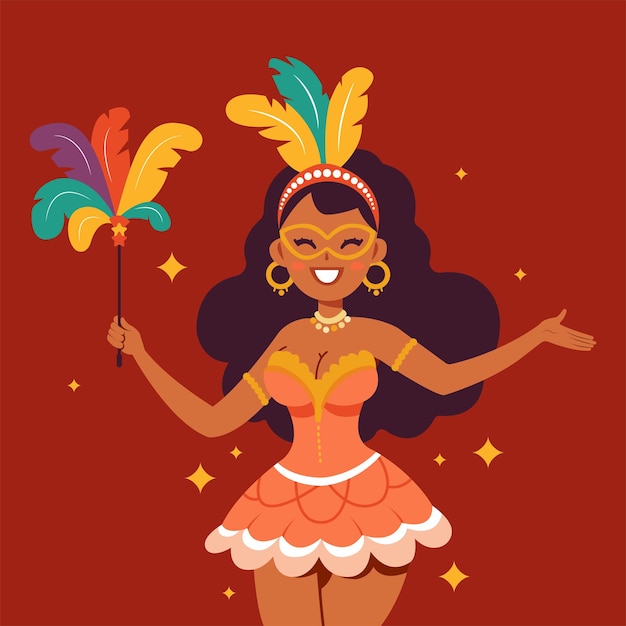 Vestido de carnaval femenino