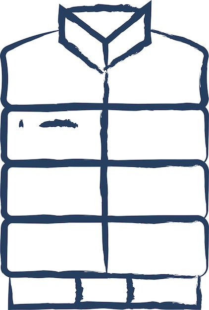 Vestido de hombre dibujado a mano ilustración vectorial