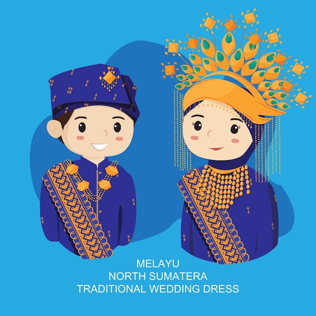 vestido de novia musulmán melayu