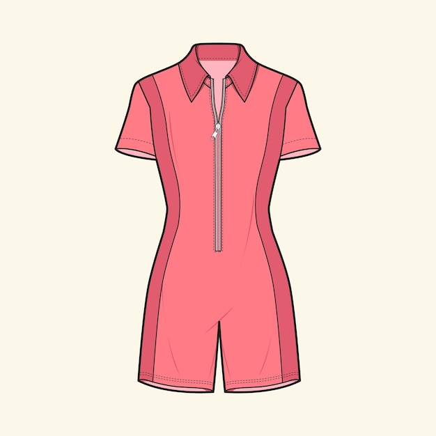 un vestido rojo con una parte superior rosa que dice camiseta