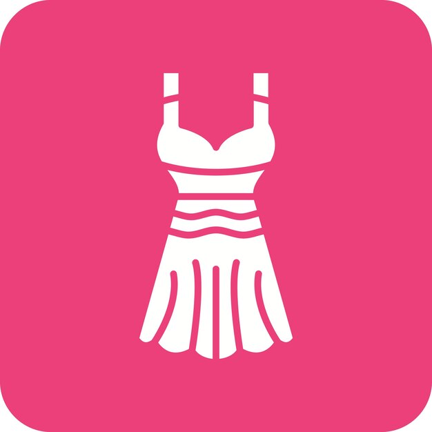 un vestido rosa y negro con un sostén en él