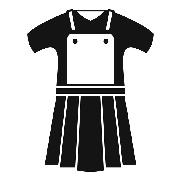 Vestido traje icono simple vector moda espalda percha