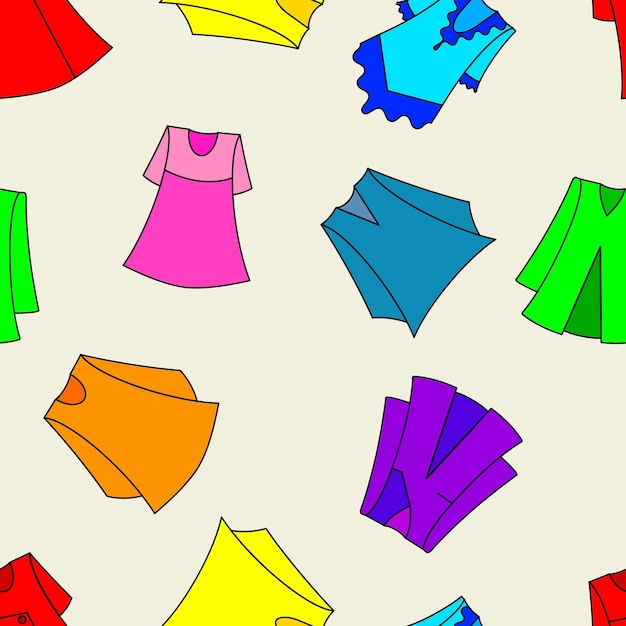 Vector vestidos de moda para niña fondo de pantalla transparente