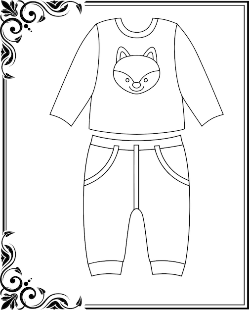 Vestidos Páginas para Colorear para Niños