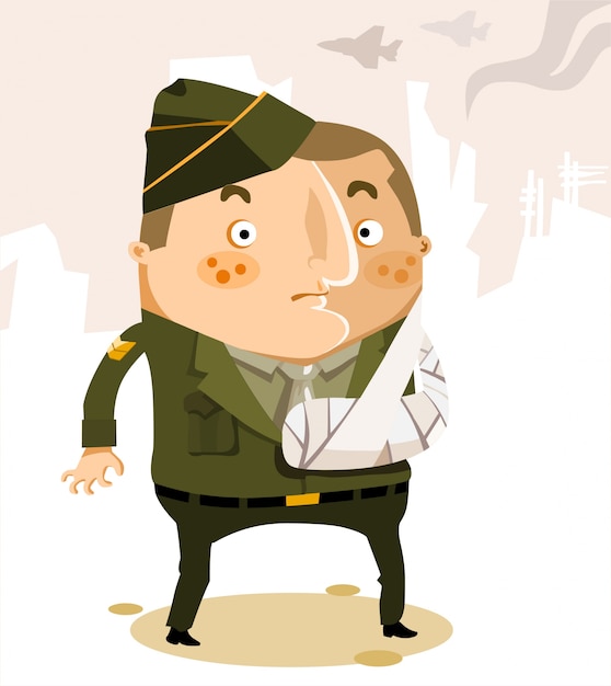 Veterano, víctima de la guerra