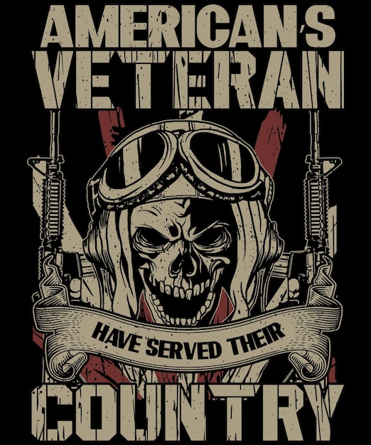 Los veteranos estadounidenses han servido a su país diseño de camisetas de veteranos