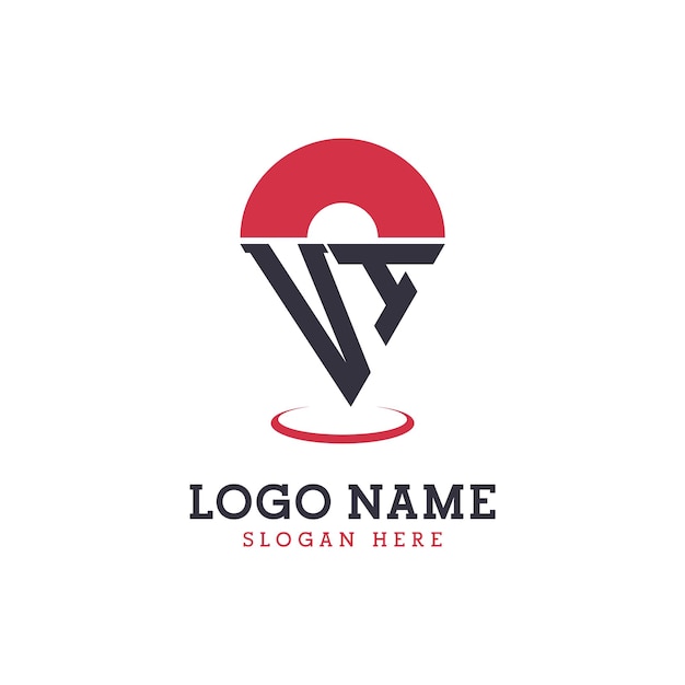 VI Diseño de íconos de ubicación Moderno VI Logotipo de punto para aplicaciones de mapas de navegación y negocios basados en la ubicación