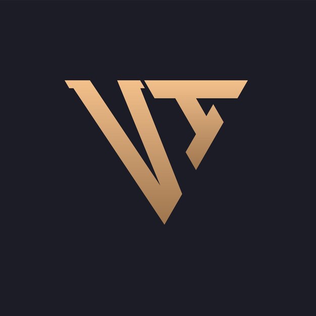 VI Diseño de logotipo Moderno Minimal Elegante y lujoso VI Logotipo elegante Triángulo Monograma Letra VI Diseño del logotipo para la identidad empresarial corporativa de la marca