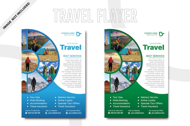 viajar explorar el mundo cartel o plantilla de banner
