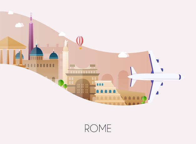 Viajar a la ilustración de roma