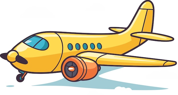 Viaje hacia el cielo Avión ilustrado en el cielo