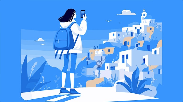 Un viajero de Santorini captura la belleza de la Caldera