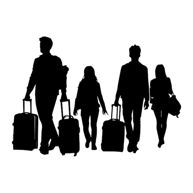 Viajeros con equipaje