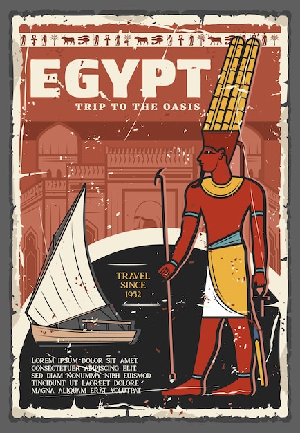 Viajes de cultura antigua de Egipto y viajes de viaje de Niles