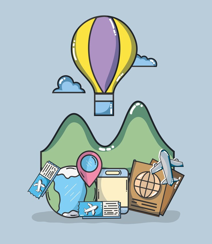 Vector viajes y vacaciones
