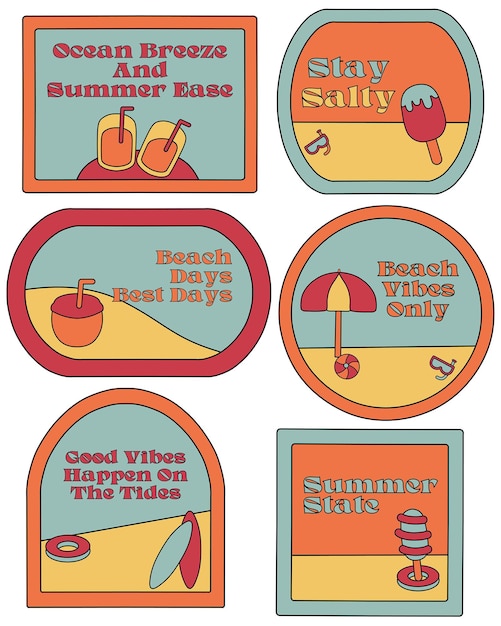 Las vibraciones de la playa de verano