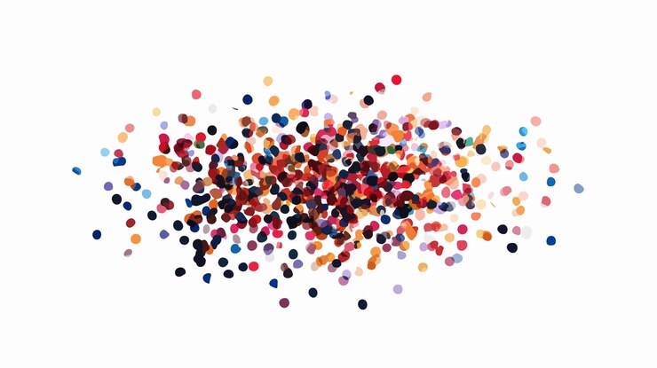 Vector vibrant confetti celebración ilustración vectorial para eventos festivos