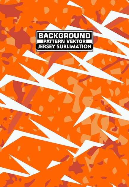 Vibrant Orange and White Jersey Sublimation Design