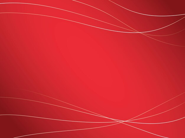Vibrant Red Wave Design Fondo abstracto con líneas dinámicas curvas y gradientes perfecto para