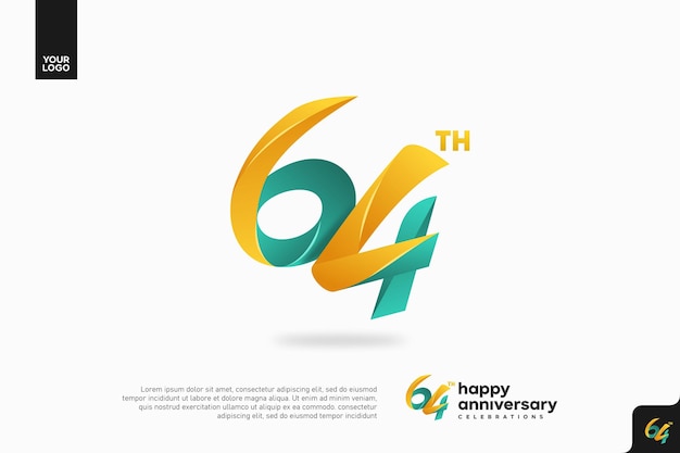 Vibrante celebración del 64 aniversario con un diseño colorido