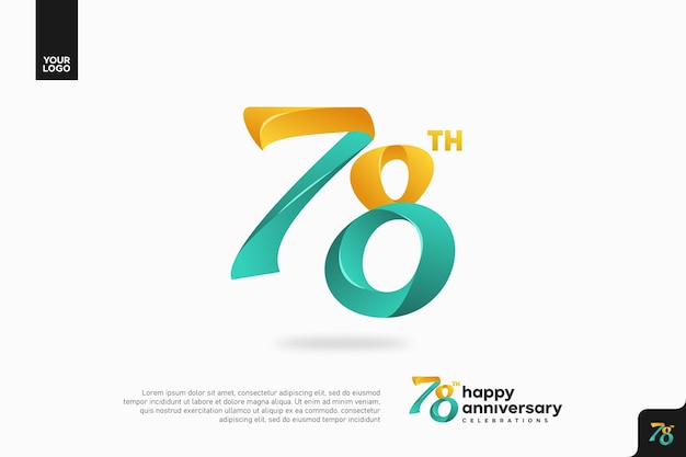 Vibrante celebración del 78o aniversario con un diseño colorido