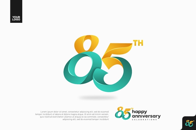 Vibrante celebración del 85 aniversario con un diseño colorido