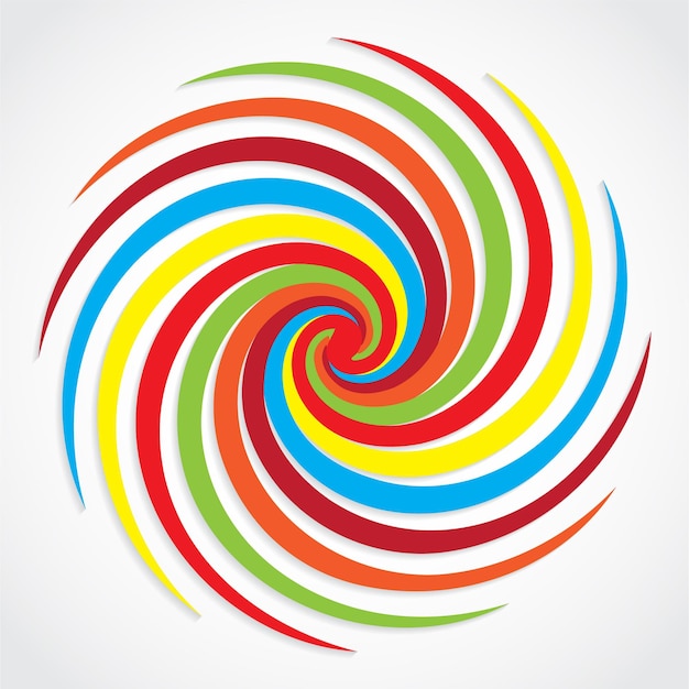Vibrante y colorido diseño en espiral