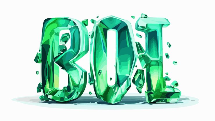 Vector vibrante diseño de palabras de hip hop verde destrozado en 3d