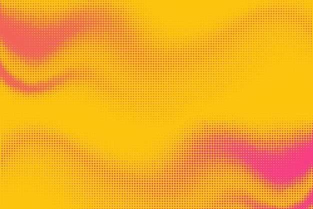 Vibrante fondo de gradiente amarillo y rosa con patrones de ondas fluidas audaz y colorido