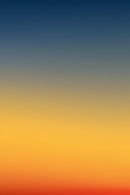 El vibrante gradiente del cielo al atardecer